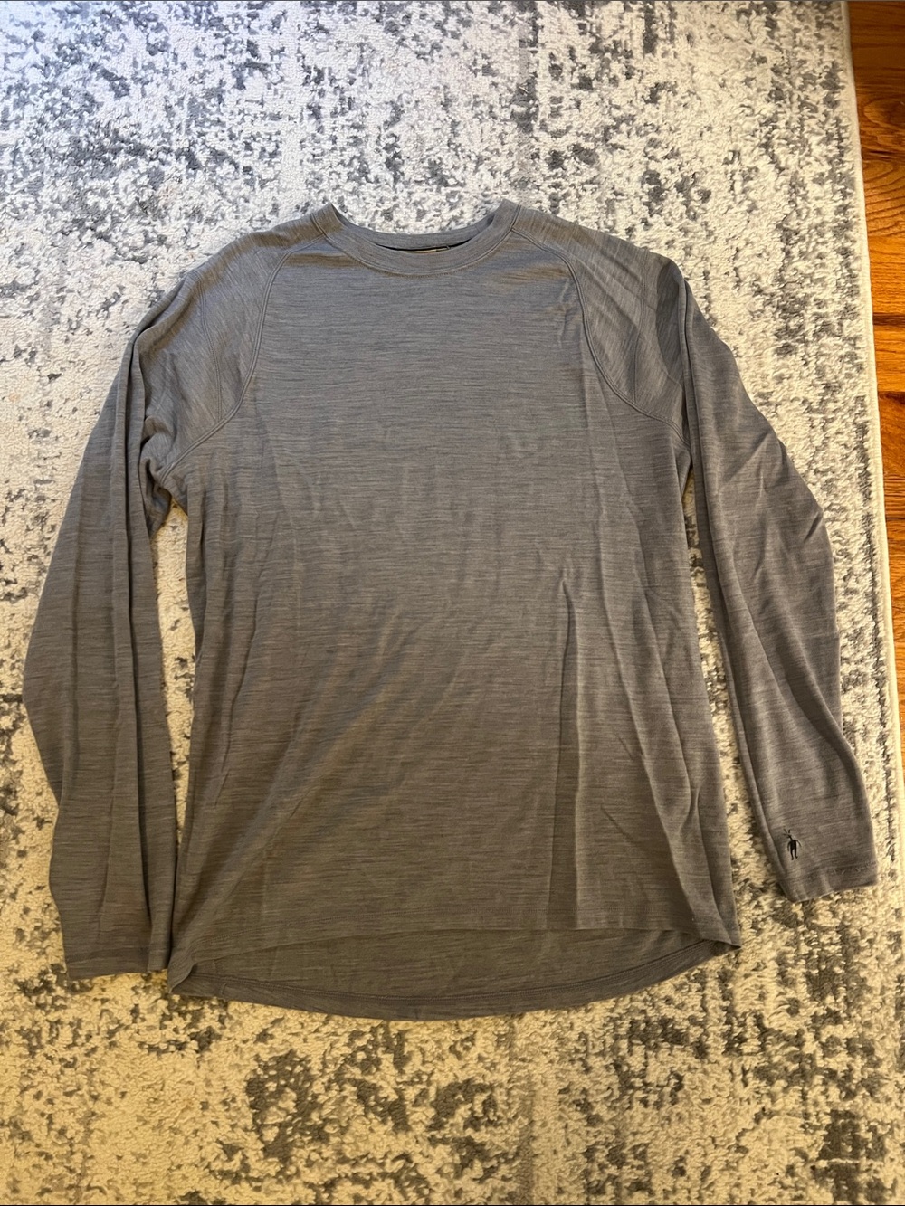 Smartwool Men's Long-Sleeve Crew in Heather Gray